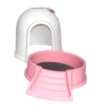 ARENERO IGLOO 45X59X43 CM BLANCO/ROSA