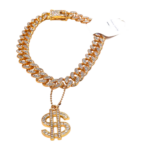 COLLAR METALICO DOLAR 30 CM